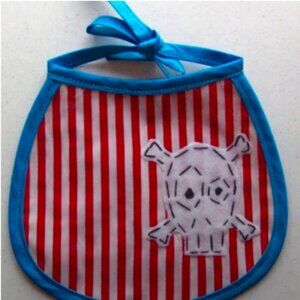 Baby BIB Custom Made NEW Vinyl & Cloth One Of A Ki